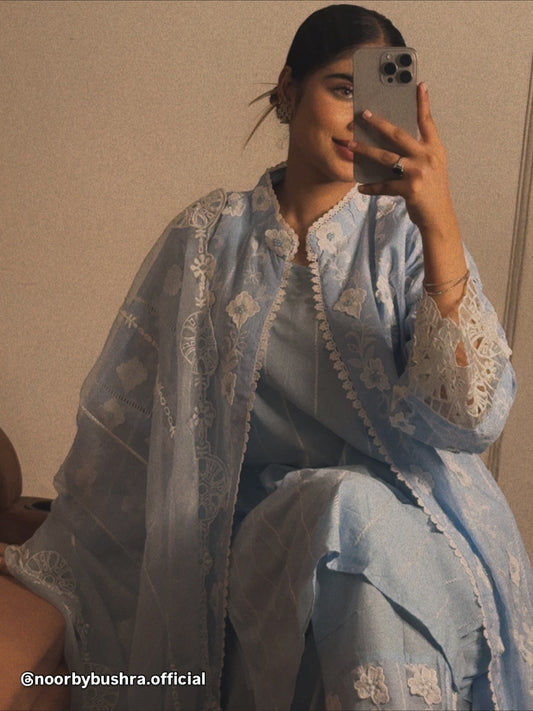 Serene Aura 4-Piece Embroidered Set