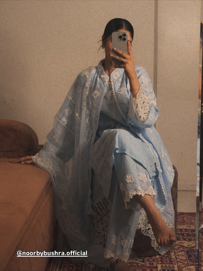 Serene Aura 4-Piece Embroidered Set