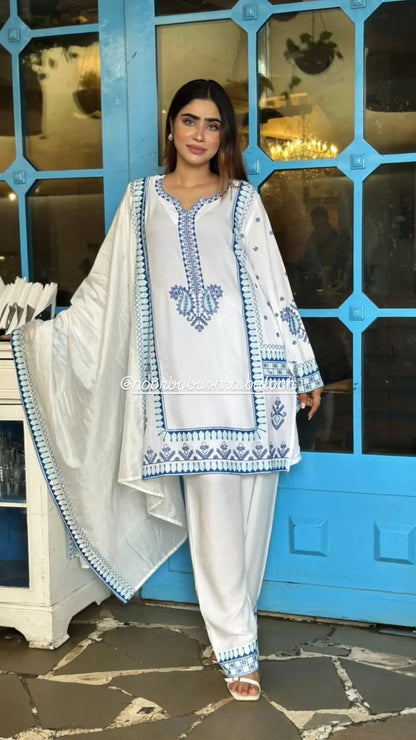 LUNA THREAD CO-ORD SET WITH DUPPATA